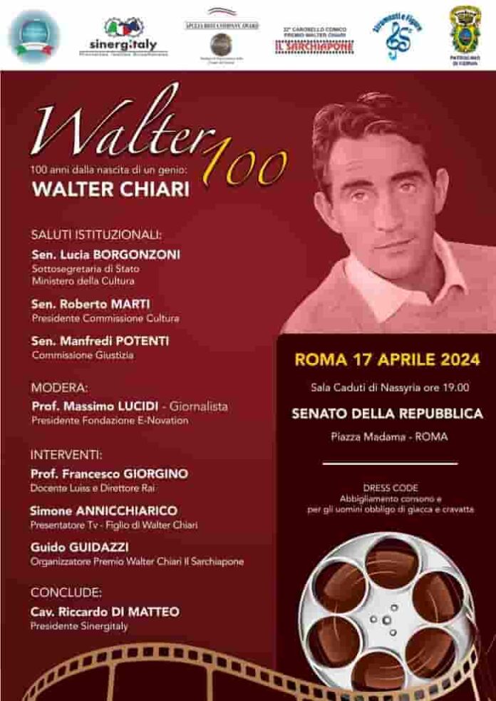 100 anni di Walter Chiari 100 anni di Walter Chiari