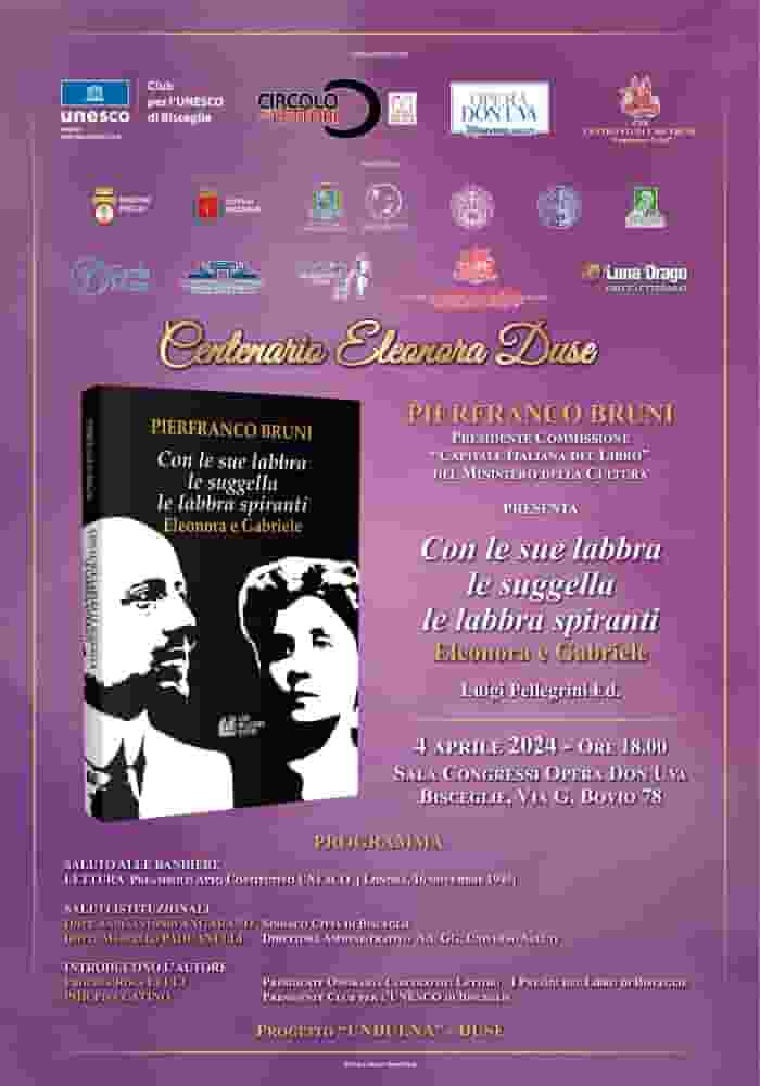 Libro di Eleonora Duse a Bisceglie
