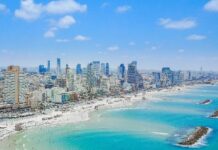 L’hotel Drisco e il ristorante George & John a Tel-Aviv Tel Aviv veduta aerea