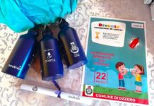 Ozzero, distribuite 150 borracce metalliche ai bambini Le borracce metalliche