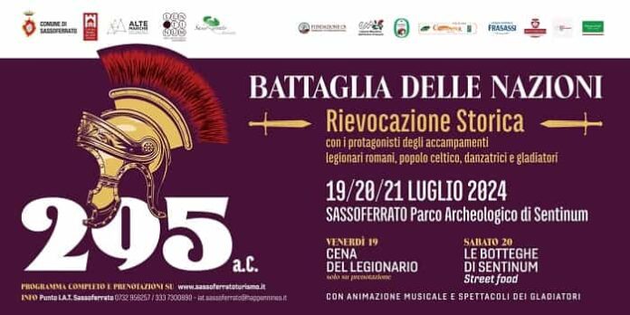 Locadina battaglia delle nazioni sassoferrato