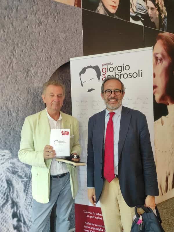 Umberto Ambrosoli della Fondaziona Ambrosoli con il nostro Direttore