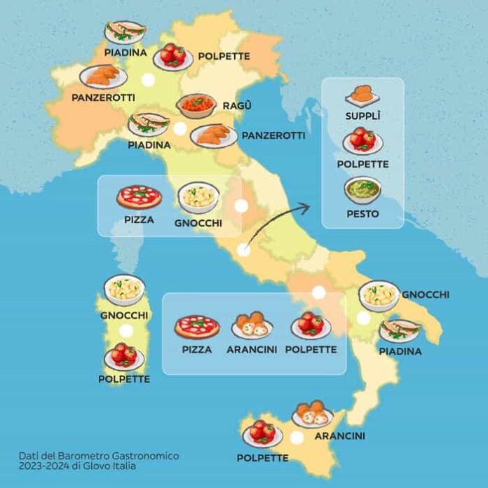 glovo mapa infografico italia 2024