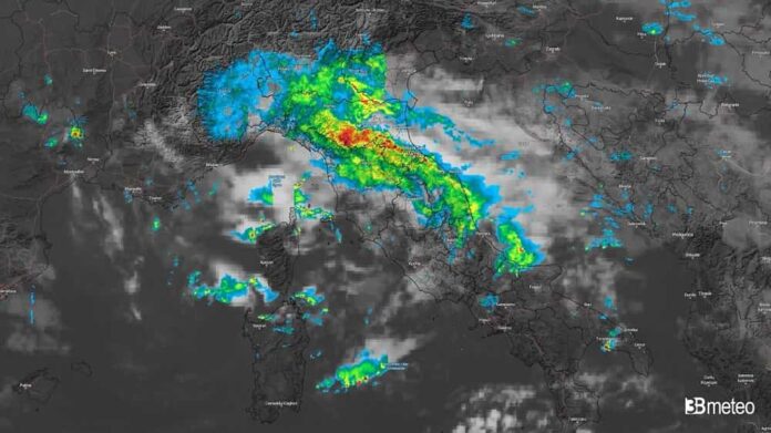 Il ciclone Boris sull'Italia