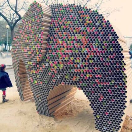 6.Cardboard Elephant by Nituniyo credit by Gree Petition