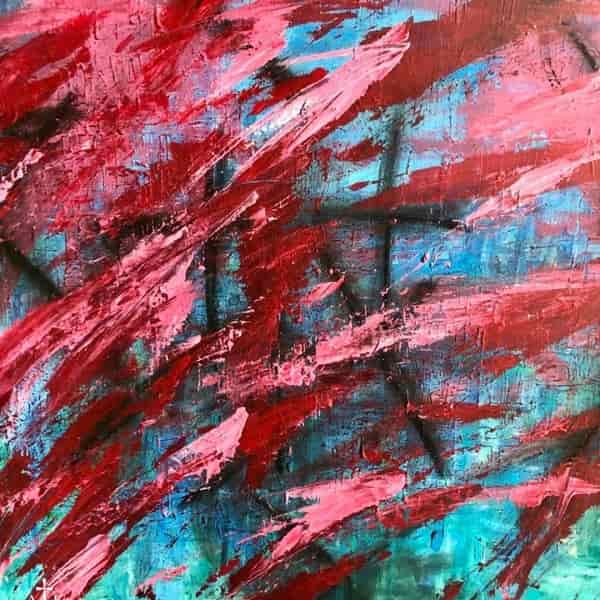 Bored to death acrilico su tela