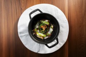 Guazzetto di pesci crostacei e molluschi, sentori di anice stellato