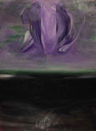 2 Salvatore Garau, Qualcosa accade sopra e sotto la citt&agrave; che non esiste pi&agrave;, 2025. Acrilico e grafite su telone PVC