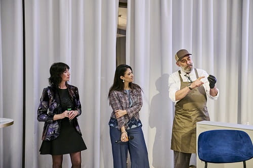 La Penisola 41.9 Chef Gianluca Capozzi e Giulia Di Trana a sx La Penisola 41.9 Chef Gianluca Capozzi e Giulia Di Trana a sx