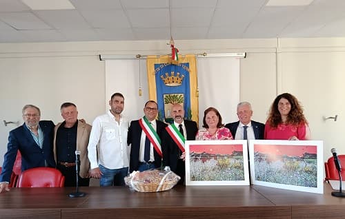 Le due delegazioni Melendugno Contursi Contursi Maria Rita