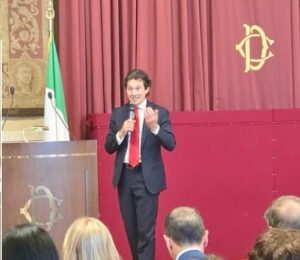 On.Adrea Mascaretti durante la Cerimonia