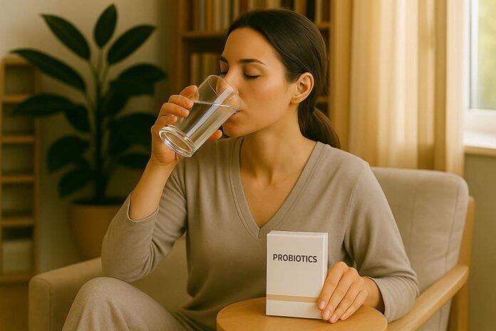 Donna con probiotici alto costo di diventare donna
