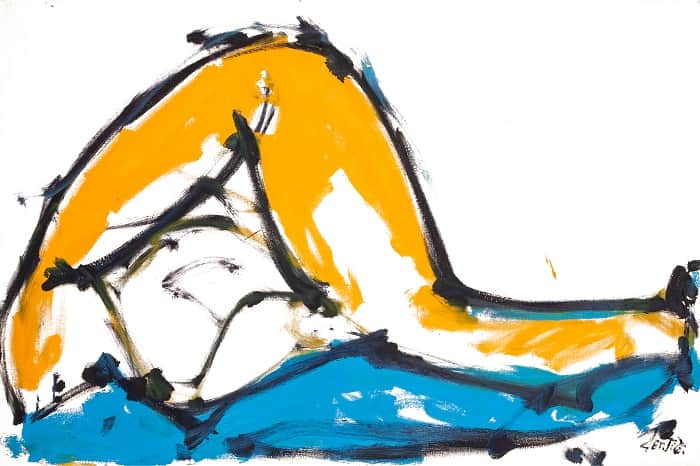 Nuotatore 1982 Mostra Napolitudine di Luigi Gentile