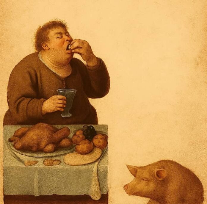 Peccati di gola - arte medievale sin of gluttony