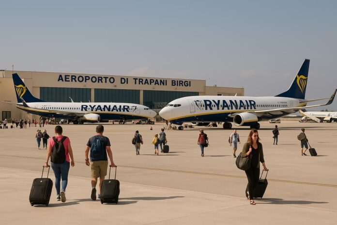 Trapani Birgi Ryanair Aeroporto voli Sicilia occidentale - western Sicily flight