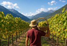 Vendanges en Vallée d’Aoste: qualité et perspectives Les vendanges en Vallée d’Aoste Vendemmia vini italiani in Valle d'Aosta