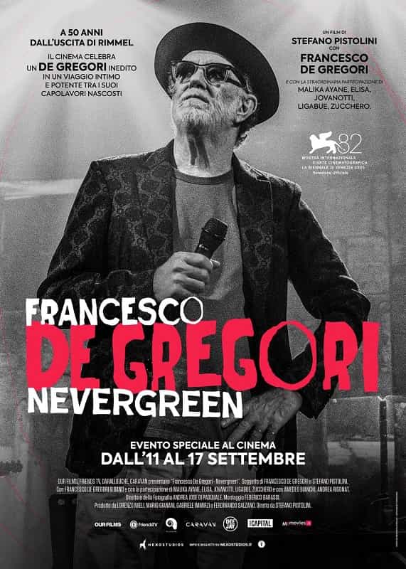 Locandina Nevergreen De Gregori
