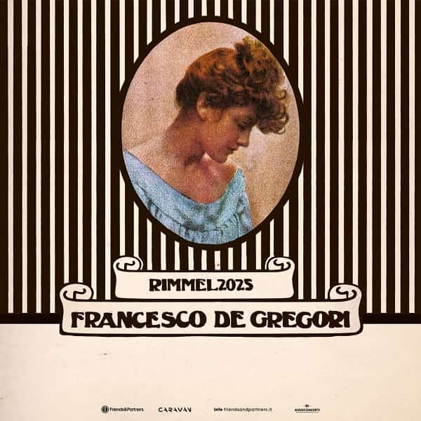Locandina tour Rimmel 2025 De Gregori