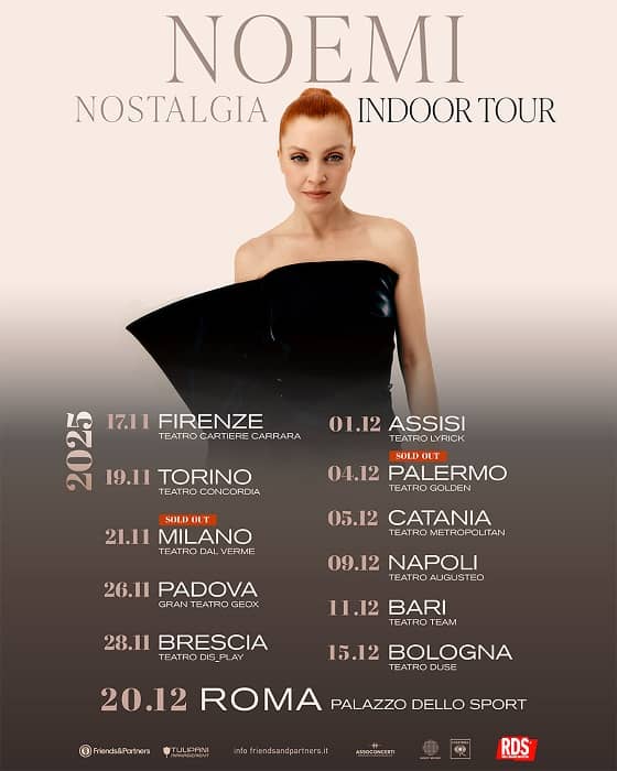 NOEMI LIVE 2025 Nostalgia Indoor Tour
