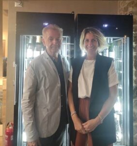 La Presidente Francesca Seralvo con il nostro Direttore La Presidente Francesca Seralvo con il nostro Direttore