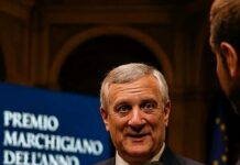Antonio Tajani Premio Marchigiano dell'anno 2025