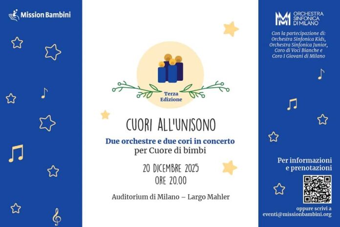 Concerto Natale Auditorium cuore di bimbi