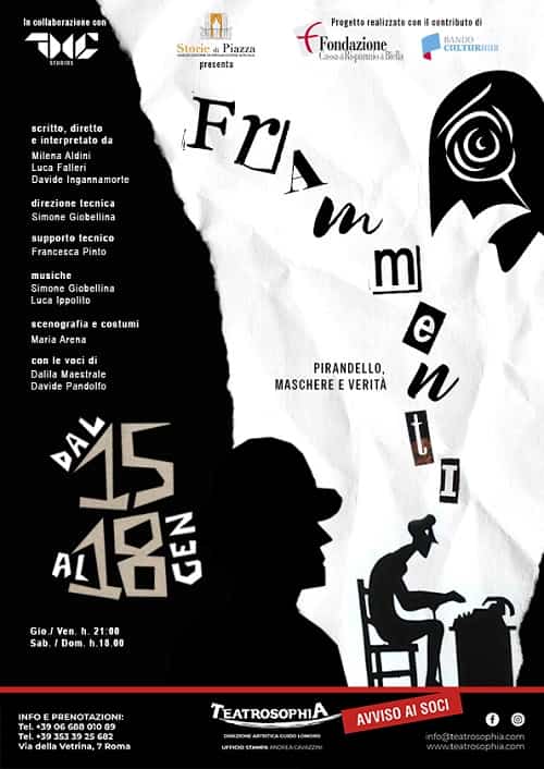 FRAMMENTI Frammenti Pirandello
