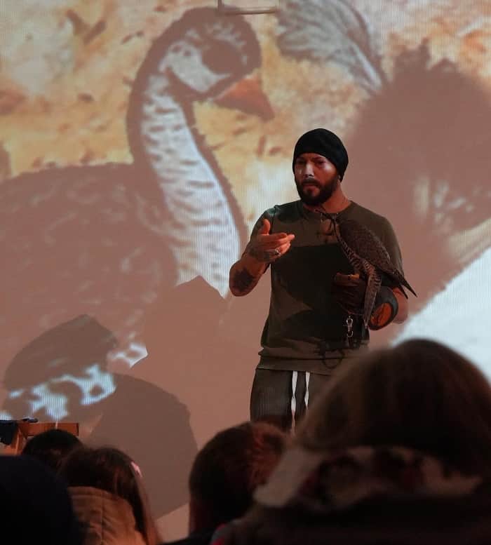 Falconiere con falcone Exploring Federico 