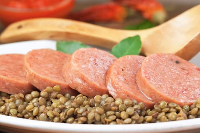Zampone con lenticche