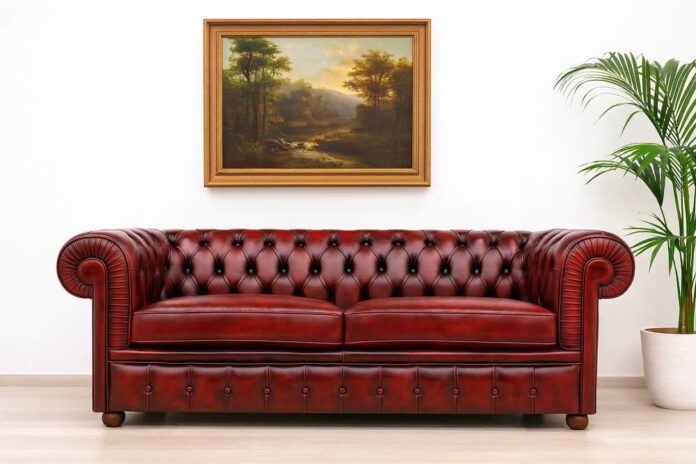 Divani Chesterfield - rosso vintage