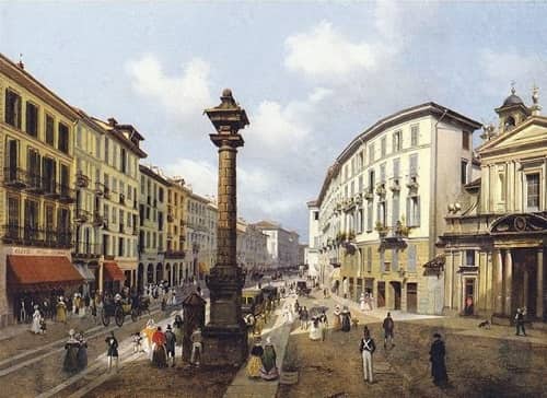 Corso Venezia da Piazza San Babila - Luigi Premazzi _ wikipedia