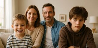 Famiglia con bimbo e un adolescente fragilità emotive