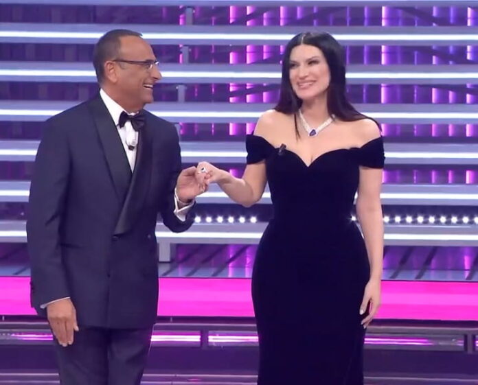 Festival di Sanremo - prima serata - Carlo Conti e Laura Pausini