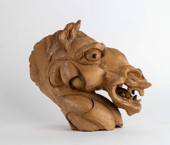 Loreto Soro - Testa del cavallo in terracotta (1967)