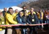 Valtellina - Olimpiadi Milano Cortina 2026 - Fontana, Prandini e Sertori - taglio nastro Villaggio Coldiretti
