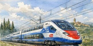 Alta velocità in Italia - disegno TGV a due piani