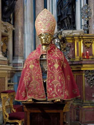 Napoli - Cappella del Tesoro di San Gennaro - Statua del Santo