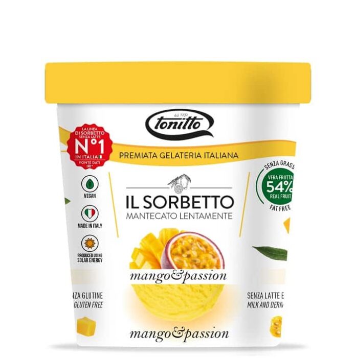 Sorbetto Tonitto 1939_MangoPassion taco di gamberi croccanti